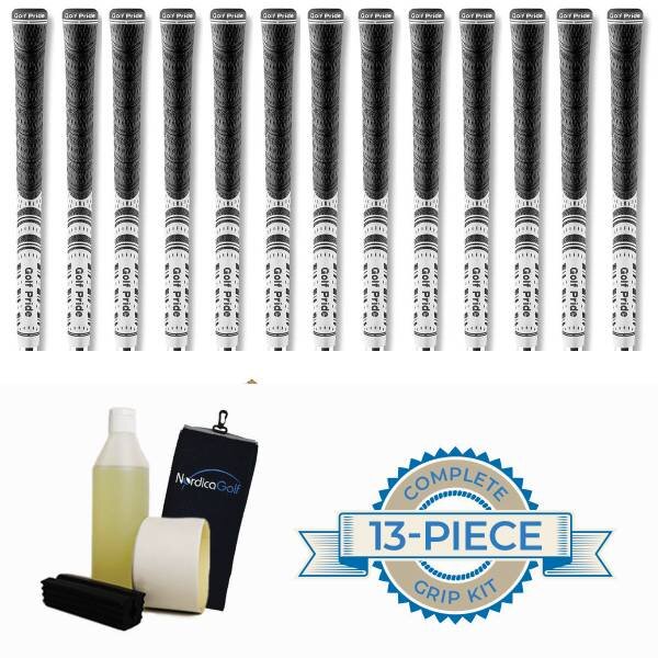 Golf grips mcc shops whiteout black/white standard 13pc